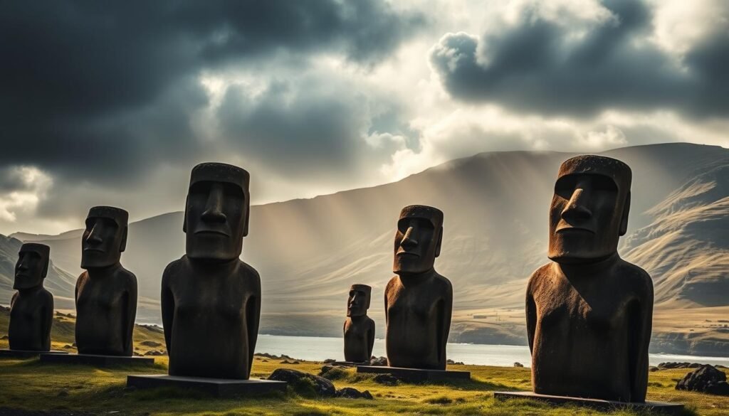 Easter Island Moai statues