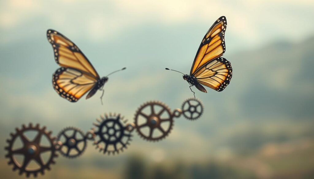 Butterfly Effect Concept Visualization Butterfly Effect Concept Visualization