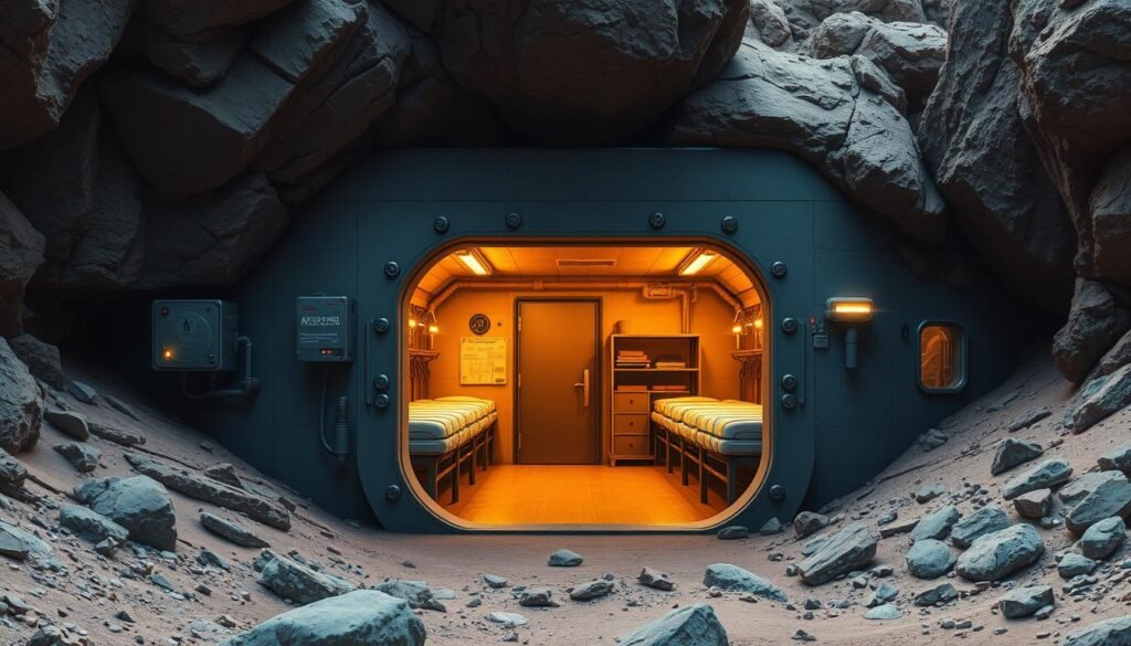 asteroid collision safety measures bunker