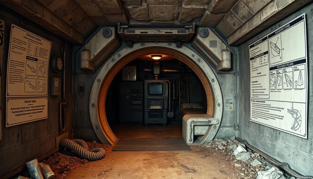 underground bunker for asteroid impact