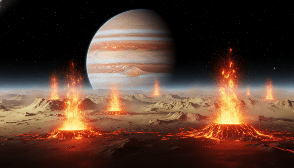 Io volcanic activity on Jupiter's moon Io volcanic activity on Jupiter's moon