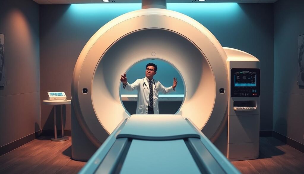MRI machine function demonstration