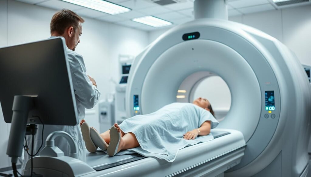 MRI scan process preparation