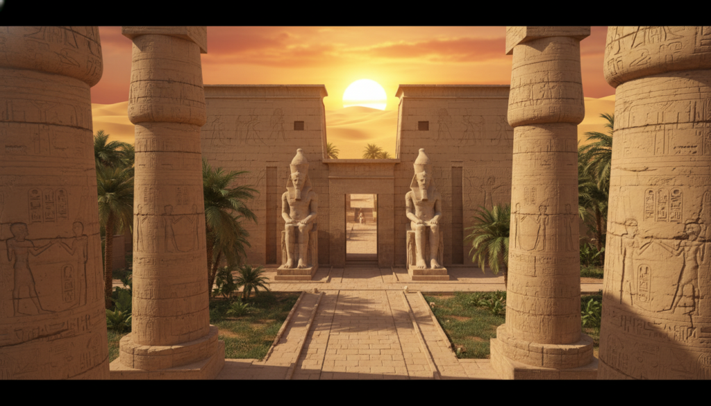 Queen of the Nile ancient Egypt temple