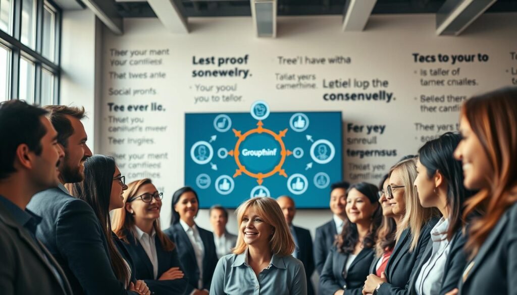 Social proof and cognitive biases in group behavior