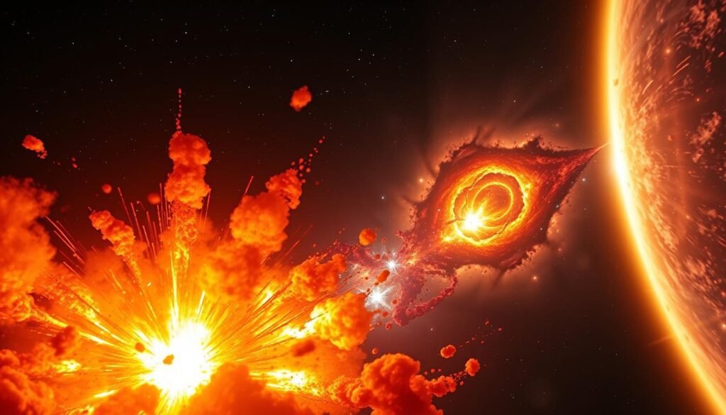 Supermassive star explosion creating hypernova Supermassive star explosion creating hypernova