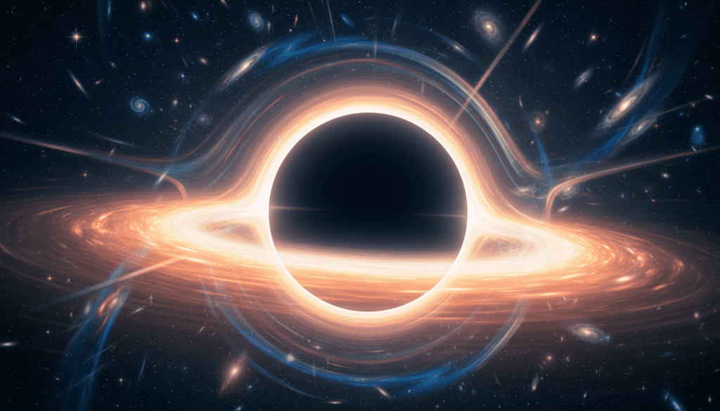 black hole event horizon visualization
