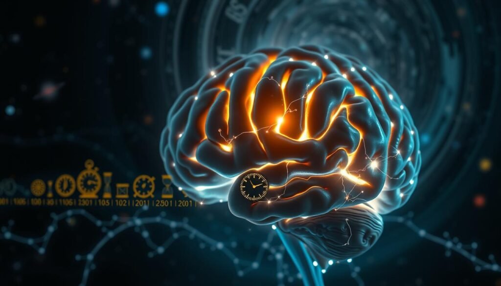brain processing of time measurement evolution