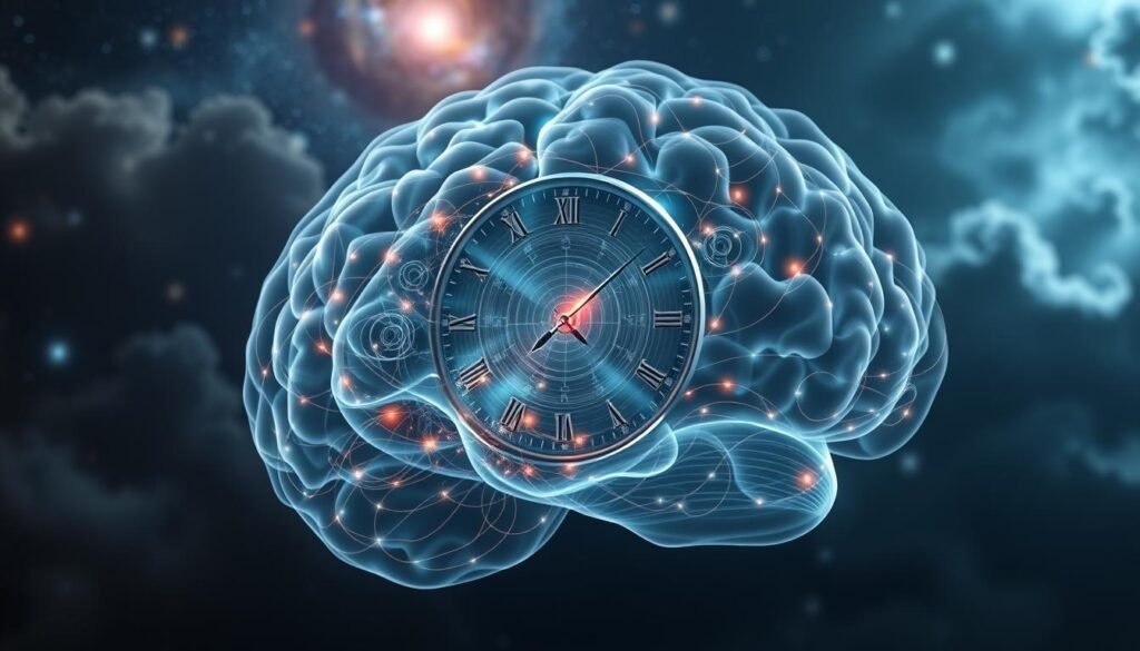 brain processing of time visualization