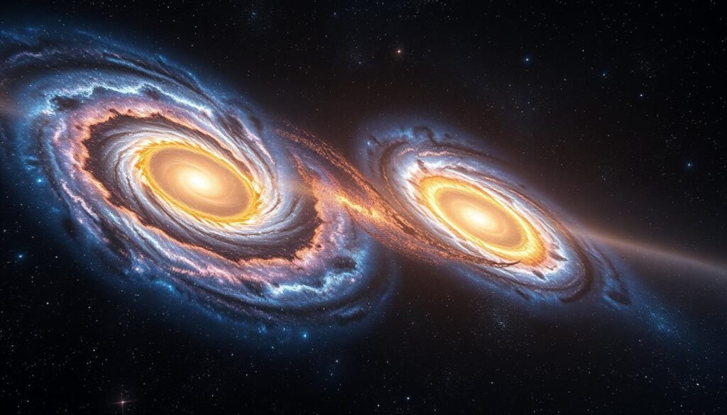 galaxy mergers at the end of time