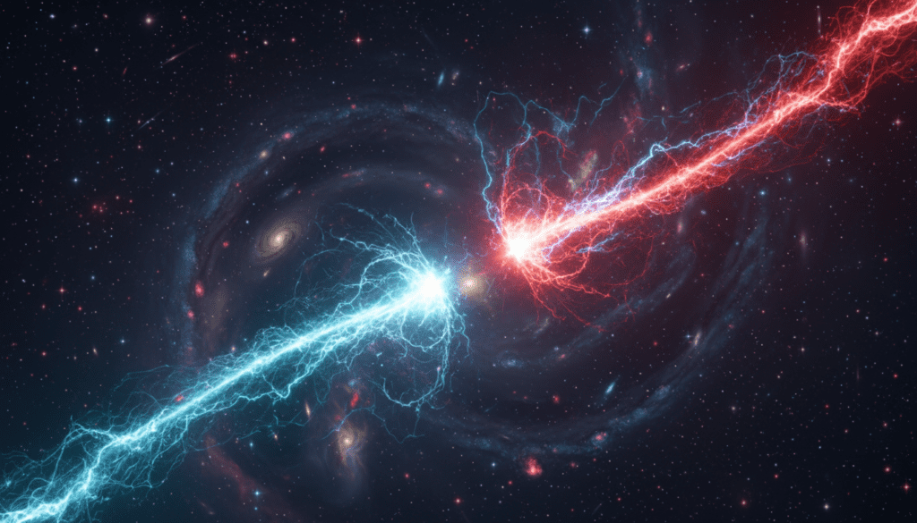 matter-antimatter asymmetry visualization