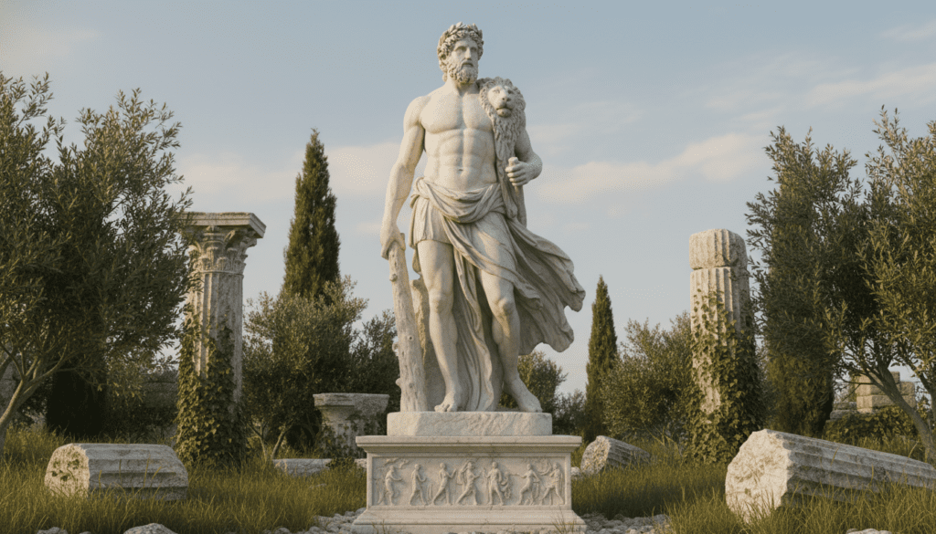 Heracles statue in ancient art