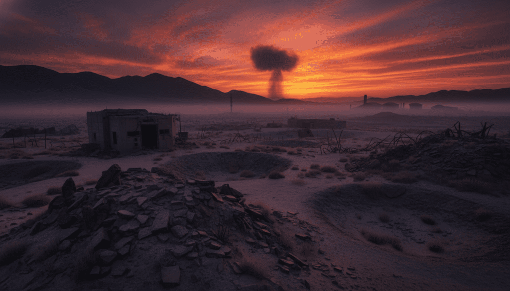 Nuclear testing at Nevada Test Site near Area 51