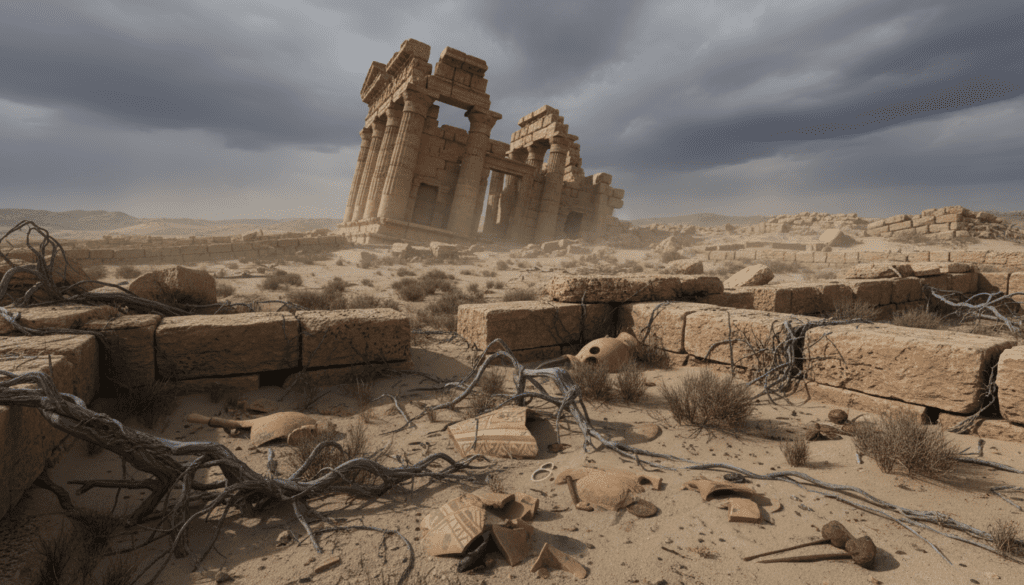 archaeological evidence of ancient civilization collapse