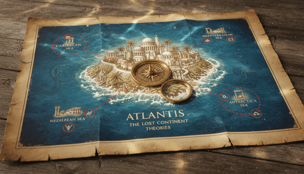 atlantis location theories map atlantis location theories map